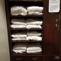 Changing room with robes