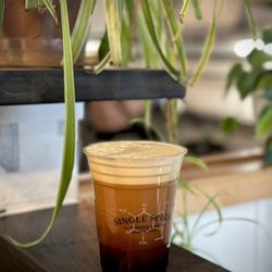 Single Speed Coffee Roasters - Nitro cold brew - smooth full of flavor - slightly sweet - caramel - great 0 calorie option