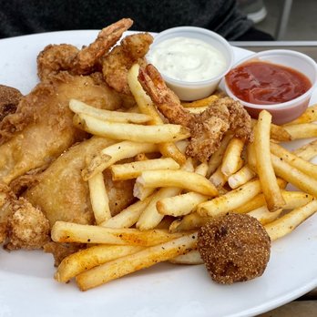 Fish City Grill - Fried cod and fried shrimp - pick 2 special - Seafood Near Me - Allen, Texas