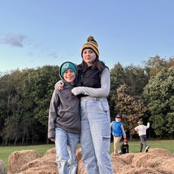 Cheeseman's Fright Farm - Hay bale maze for the kids to run around while waiting for the hay ride to start