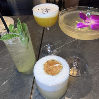 Palette Dim Sum & Seafood - Sticky mango rice ; peachee martini ; Lalarita ; Jade juice - Chinese Near Me - Tustin, California