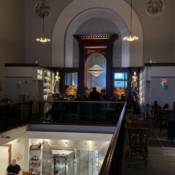 Crafted & Cured - A view of the upstairs bar and below is the charcuterie prep area - Bars Near Me - Troy, Ohio