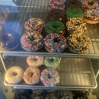 Teddy's Donuts - a variety of donuts in a display case - Donuts Near Me - Bermuda Dunes, California