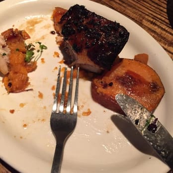 The Evergreen - Pork belly with sweet potato. - American Near Me - Syracuse, New York