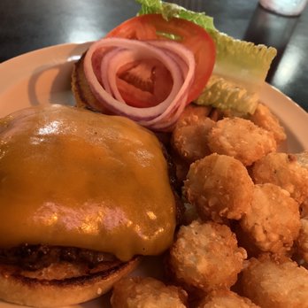 Rodney's Bar-B-Que And Catering - Cheeseburger w/ Tots - Barbeque Near Me - Dallas, Georgia Rodney's Bar-B-Que And Catering - Cheeseburger w/ Tots - Barbeque Near Me - Dallas, Georgia