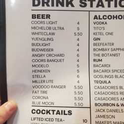 Toasted Smiths Station - Drink menu