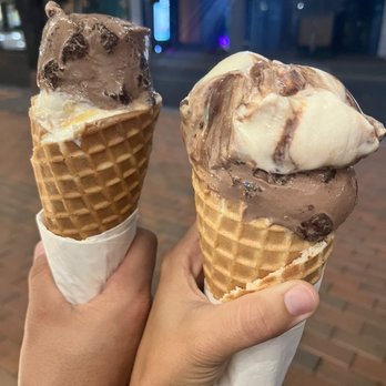 Salt & Straw - Salted, Malted, Chocolate Chip Cookie Dough Scoop Chocolate Gooey Brownie Pint Guava and Cheese - Ice Cream & Frozen Yogurt Near Me - Miami, Florida