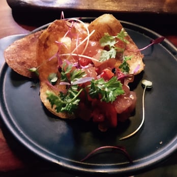 NOLA Adelaide - Marlin Tartare on a sourdough crisp! - American Near Me - Adelaide, SA NOLA Adelaide - Marlin Tartare on a sourdough crisp! - American Near Me - Adelaide, SA