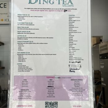 Ding Tea Williams - Menu - Bubble Tea Near Me - Portland, Oregon Ding Tea Williams - Menu - Bubble Tea Near Me - Portland, Oregon