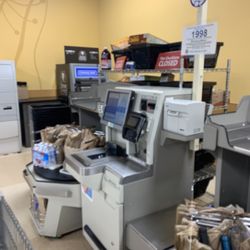 Down self check out kiosk number two
