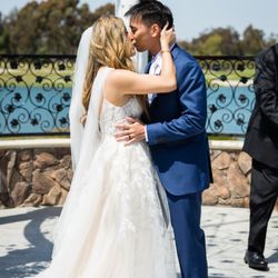 Old Ranch Country Club - First Kiss should be shared at Old Ranch County Club / Wedding Photography by PrinceWeddings.net