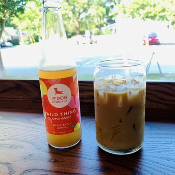 Piecewise Coffee - Kombucha and ice latte. - Coffee & Tea Near Me - Cayce, South Carolina