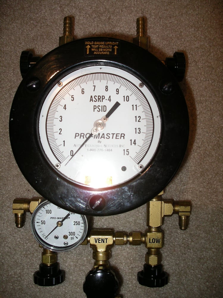 Slide of Certified Backflow Testing