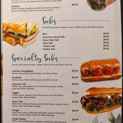 Italian Garden - Menu