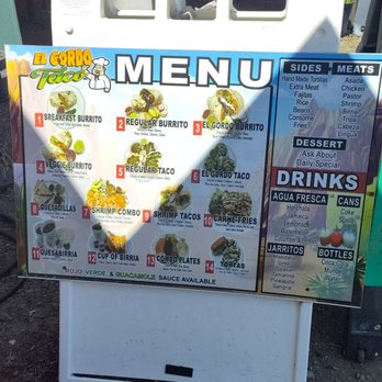 El Gordo Taco - Menu - Food Trucks Near Me - Santa Nella, California El Gordo Taco - Menu - Food Trucks Near Me - Santa Nella, California