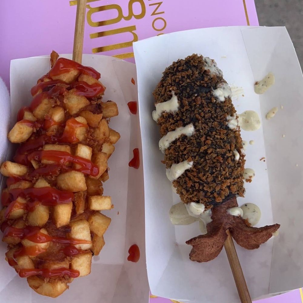 CrunCheese - Squid ink dog Potato cheese dog - Hot Dogs Near Me - Minneapolis, Minnesota CrunCheese - Squid ink dog Potato cheese dog - Hot Dogs Near Me - Minneapolis, Minnesota