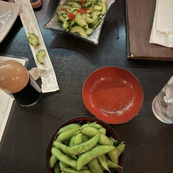Tsuri - Cucumber salad and Edamame - Sushi Bars Near Me - Los Angeles, California