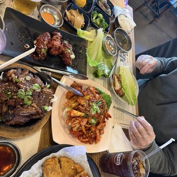 Tang Jip - Ojingeo Bokkeum with the spread of food - Korean Near Me - Alameda, California Tang Jip - Ojingeo Bokkeum with the spread of food - Korean Near Me - Alameda, California