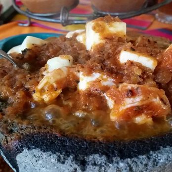 Carnes en Su Jugo de la Torre - Beef, shrimp, and cheese in a volcanic bowl - Restaurants Near Me - Aguascalientes, AGU Carnes en Su Jugo de la Torre - Beef, shrimp, and cheese in a volcanic bowl - Restaurants Near Me - Aguascalientes, AGU
