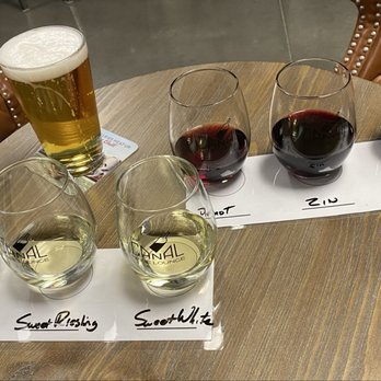 The Canal Wine Lounge - Flight wines - 3 for $15 and the Tonopah beer - Beer, Wine & Spirits Near Me - Fernley, Nevada