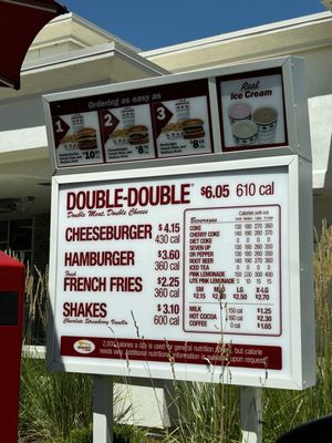 Menu photo 1 In-N-Out Burger Parker, CO