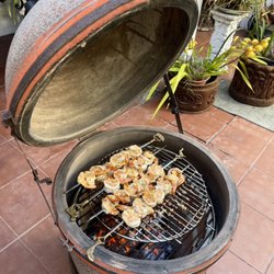 Woods Ace Hardware - Shrimps on the barbie... restored 50 year old Hibachi Pot