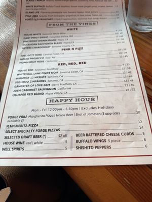 Menu photo 1 Forge Pizza Napa, CA