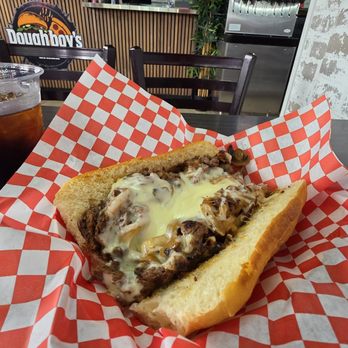 Doughboy's Grill - Ribeye Cheesesteak with mushrooms - Pizza Near Me - San Diego, California Doughboy's Grill - Ribeye Cheesesteak with mushrooms - Pizza Near Me - San Diego, California