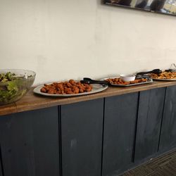 Brewvino - Very overcooked fried things, mozzarella sticks and some unknown fried ball thing. French fries that were just ok.