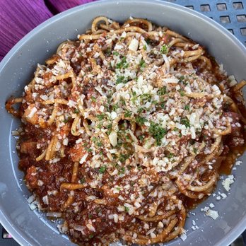 ECCO on Overton Park - Large spaghetti all' amatriciana - Modern European Near Me - Memphis, Tennessee