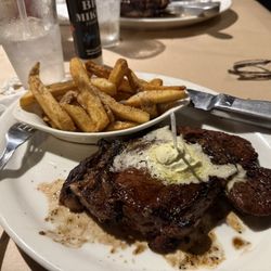 Big Mike's Steakhouse - Ribeye with fries