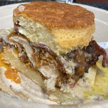 Denver Biscuit Co. - Colfax - The Franklin w/sunny side up egg - Sandwiches Near Me - Denver, Colorado