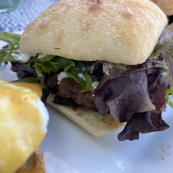 TASTE! Craft Eatery - Paso Robles - Eve's burger (fig jam and goat cheese) tons of lettuce and fig jam, barely any goat cheese and mini beef patty - Salad Near Me - Paso Robles, California TASTE! Craft Eatery - Paso Robles - Eve's burger (fig jam and goat cheese) tons of lettuce and fig jam, barely any goat cheese and mini beef patty - Salad Near Me - Paso Robles, California