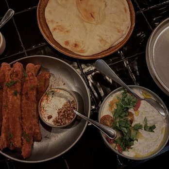 Amba - Fried Zucchini and herb raita - Indian Near Me - Cleveland, Ohio