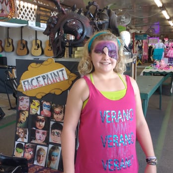 Fleamasters Fleamarket - this was the daughter of the vendor next door, omg, I would be smearing it in seconds by touching my face - Flea Markets Near Me - Fort Myers, Florida