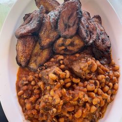 Victoria Ever Green Kitchen - Red Red with Fried plantains