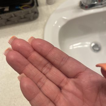 Glamour Nails & Spa - Underneath that didn't get cleaned - Nail Salons Near Me - Norco, California