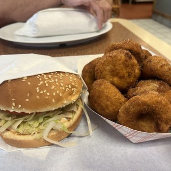 Pharo's Burgers - Turkey burger and fried mushrooms - Burgers Near Me - Alhambra, California Pharo's Burgers - Turkey burger and fried mushrooms - Burgers Near Me - Alhambra, California