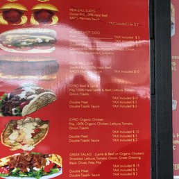 The menu is small, but the food is good.