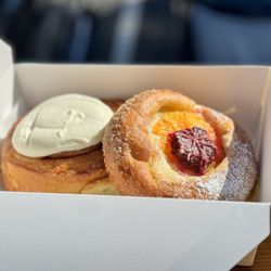 Colette Bread & Bakeshop - Cinnamon bun, Brioche tarte