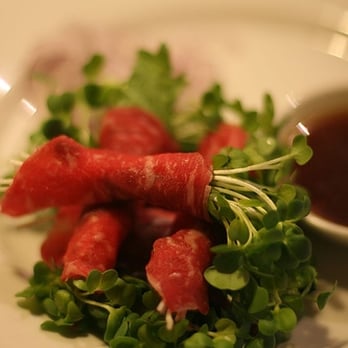 Himawari - Kobe beef tataki with watercress - Ramen Near Me - San Mateo, California Himawari - Kobe beef tataki with watercress - Ramen Near Me - San Mateo, California