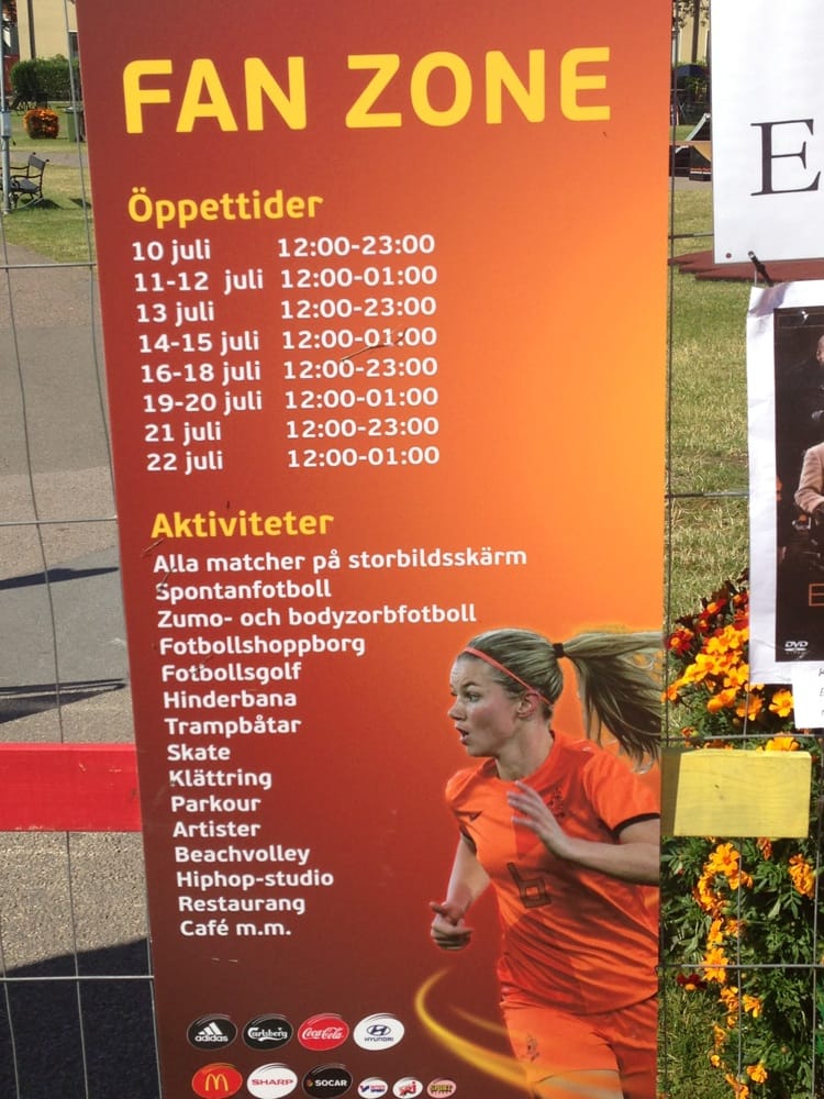 WOMEN’S EURO CHAMPIONSHIPS FAN ZONE Kalmar, Sweden Soccer Yelp