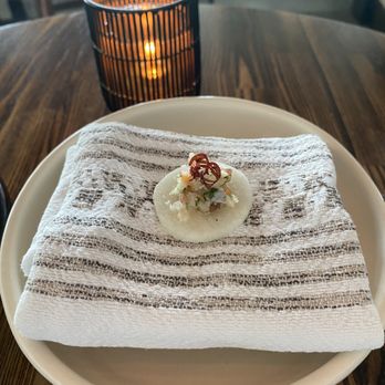 Valle - oyster mushroom ceviche on jicima - Wine Bars Near Me - Oceanside, California