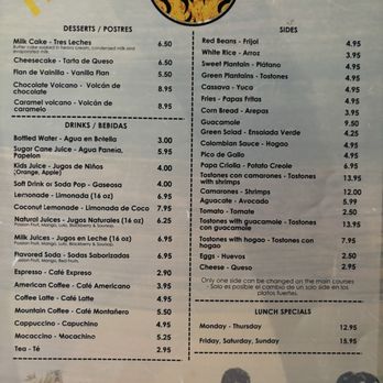 Simon Parrilla Bar & Grill - Menu - Colombian Near Me - Orlando, Florida Simon Parrilla Bar & Grill - Menu - Colombian Near Me - Orlando, Florida