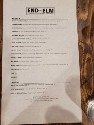 Menu photo 6 End of Elm Morristown, NJ