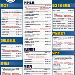 El Puestito Restaurant - Menu