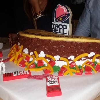 Creative Cakes - Taco Bell cake! Not only looks good, but taste great too - Chocolate! - Custom Cakes Near Me - New York, New York