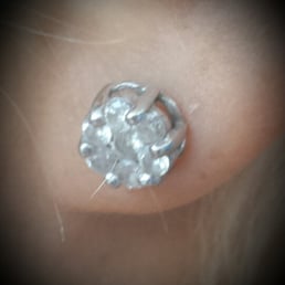 My new diamond earrings! Picture doesnt do it justice on my ear but, I couldnt wait to put them on! My new diamond earrings! Picture doesnt do it justice on my ear but, I couldnt wait to put them on!