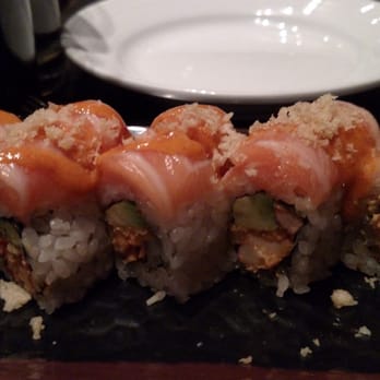 Atlantic Grill - Chile miso salmon lobster roll.. So fresh!!! So good!! Melts in your mouth. - New American Near Me - New York, New York