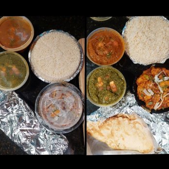 Gorkha Palace Indian Cuisine - Left: Lamb Vindaloo, Palak Paneer, Garlic Naan Right: Basmati Rice (for two orders combined in one container), Gobi Manchurian - Himalayan/Nepalese Near Me - Minneapolis, Minnesota Gorkha Palace Indian Cuisine - Left: Lamb Vindaloo, Palak Paneer, Garlic Naan Right: Basmati Rice (for two orders combined in one container), Gobi Manchurian - Himalayan/Nepalese Near Me - Minneapolis, Minnesota